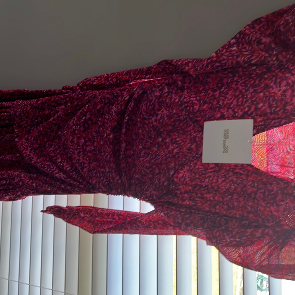 Diane von Furstenberg dress - Scribble garden Açaí